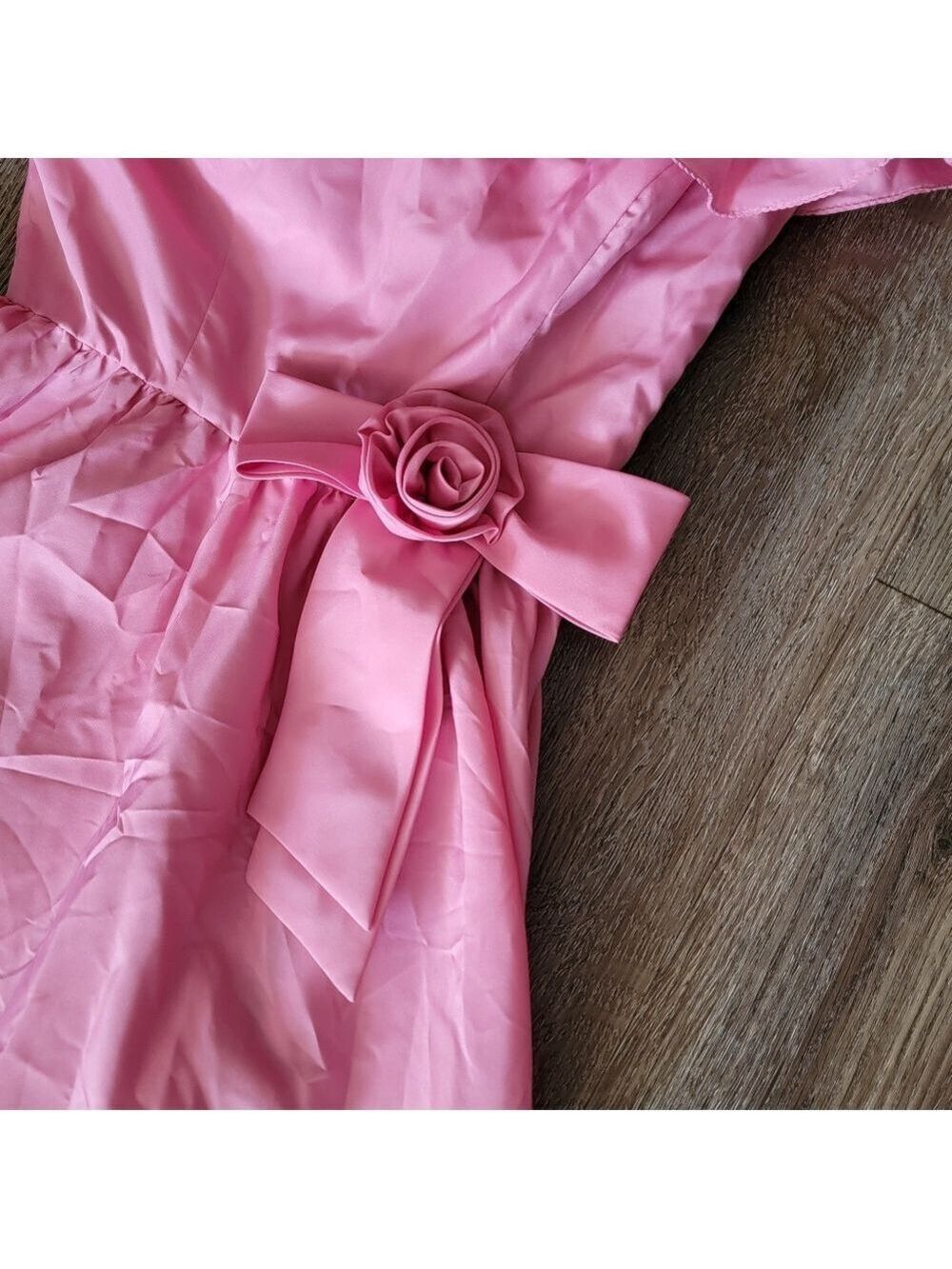 Vintage One Shoulder Pink Dress #3047 - Picture 4 of 16